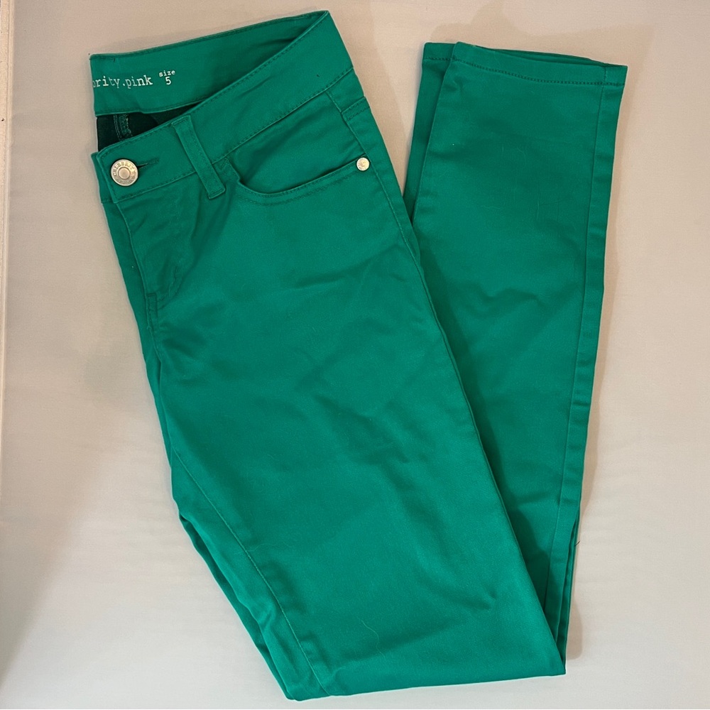 Vibrant Green buttery soft Skinny Jeans by Celebrity Pink size 5